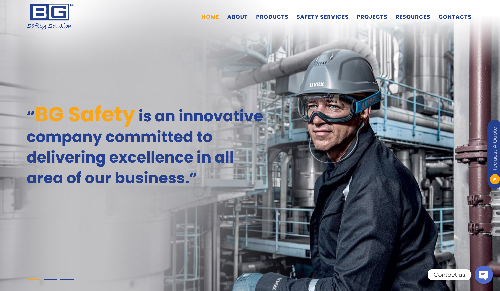 BG Safety website, a web design Malaysia portfolio project