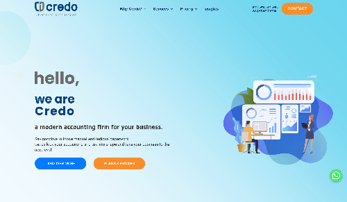 Credo CA website, a web design Malaysia portfolio project
