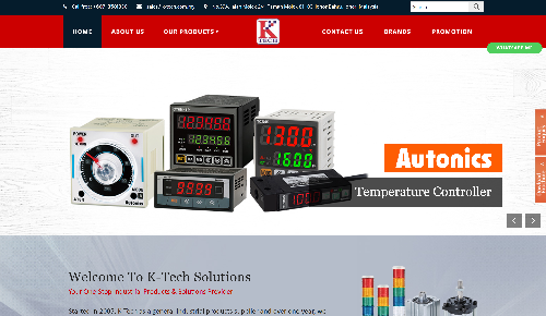 K-Tech website, a web design Malaysia portfolio project
