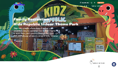Kidz Republic website, a web design Malaysia portfolio project