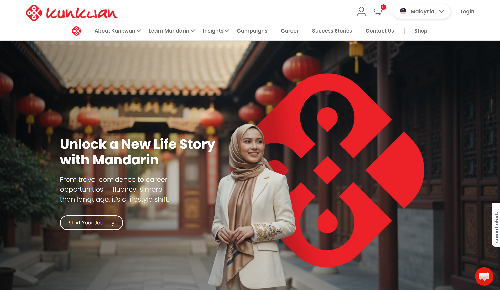 Kunkwan website, a web design Malaysia portfolio project