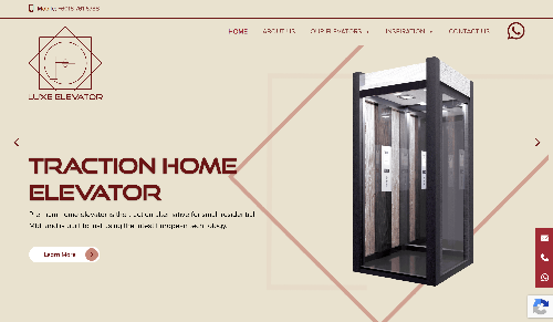 Luxe Elevator website, a web design Malaysia portfolio project