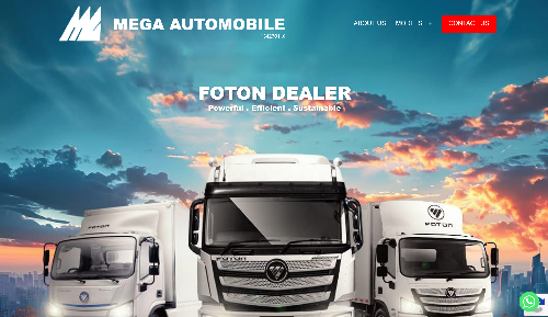 Mega Automobile website, a web design Malaysia portfolio project