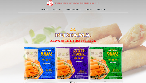 Pertama SM website, a web design Malaysia portfolio project