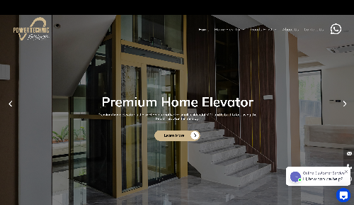 Powertechnic website, a web design Malaysia portfolio project