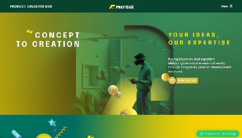 Protege Limited website, a web design Malaysia portfolio project