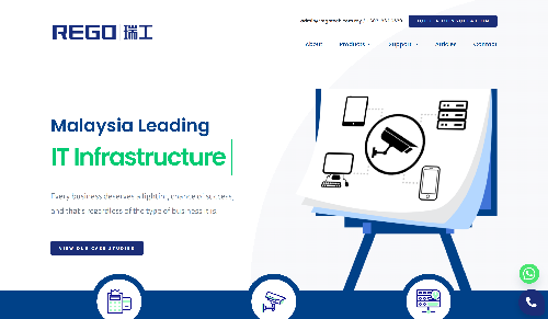 Regotech website, a web design Malaysia portfolio project