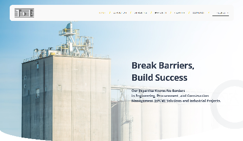 TE Project website, a web design Malaysia portfolio project