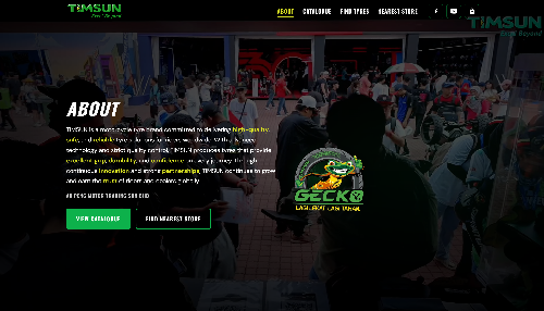 Timsun Malaysia website, a web design Malaysia portfolio project