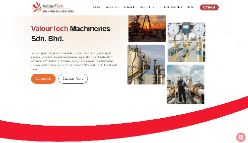 Valour Tech website, a web design Malaysia portfolio project