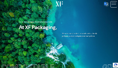 XF Packaging website, a web design Malaysia portfolio project